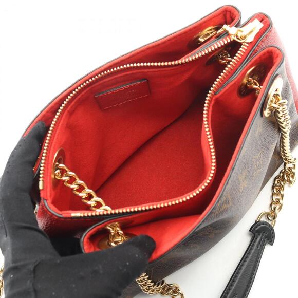 Louis Vuitton Surenne BB Monogram Cerise Shoulder Bag, Coated Canvas and Leat... - Picture 3 of 8